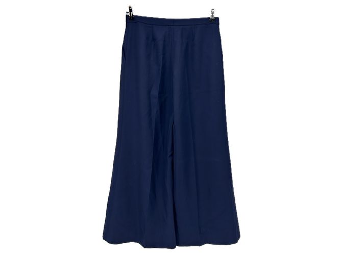 Autre Marque Pantalón marino de lana Azul marino - vista 2