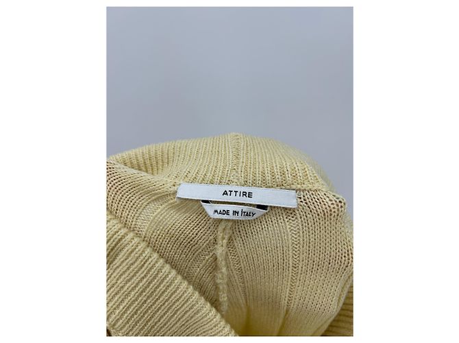 Autre Marque Pantalón amarillo de malla - vista 3