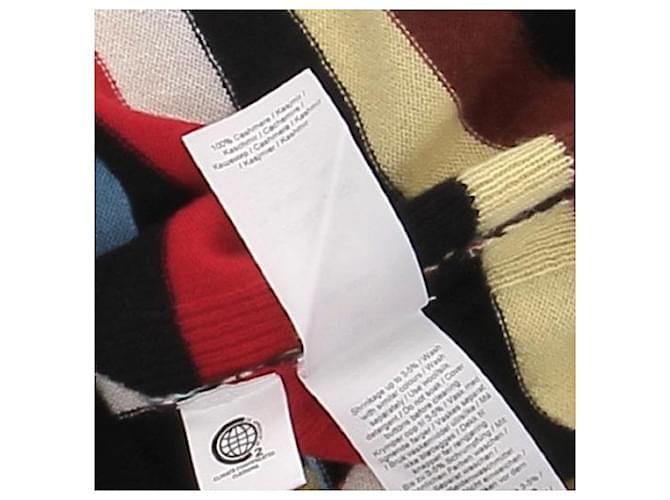 Ganni Gestreifter, mehrfarbiger Pullover aus Kaschmir Mehrfarben - Ansicht 6