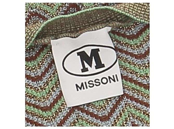 M Missoni Ärmelloser Pullover in Grün und Lila - Ansicht 5