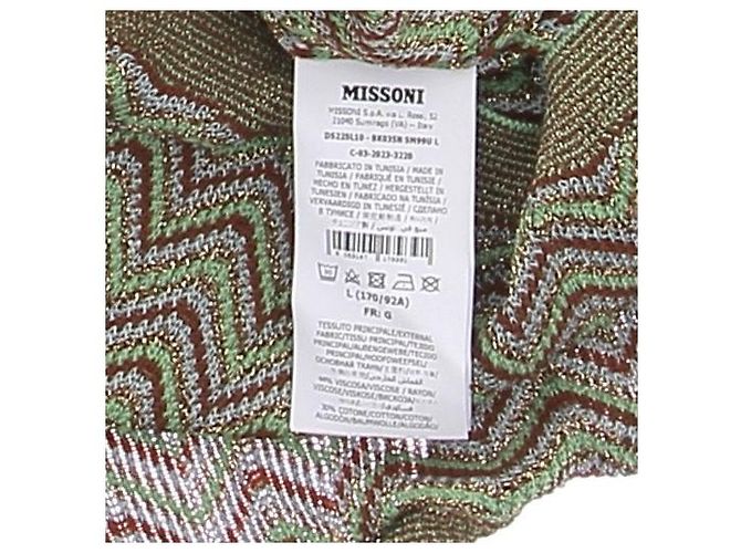 M Missoni Ärmelloser Pullover in Grün und Lila - Ansicht 6