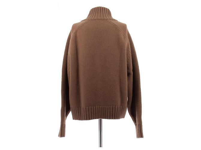 Pull en laine camel Laurence Bras Taille 1 - vue 2