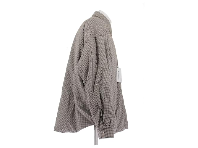 Acne Giacca a quadri in cotone Marrone - vista 3