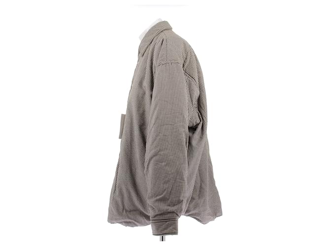 Acne Giacca a quadri in cotone Marrone - vista 4
