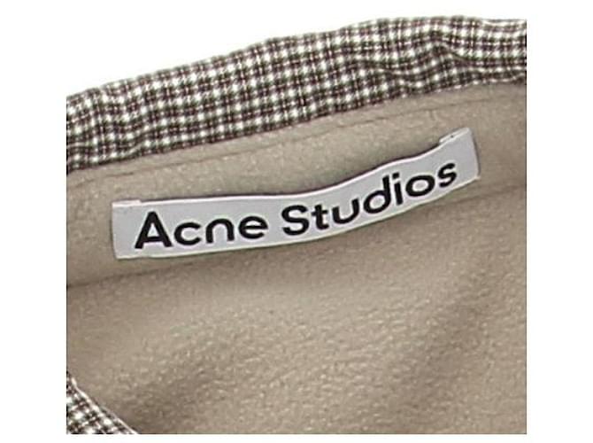 Acne Giacca a quadri in cotone Marrone - vista 5