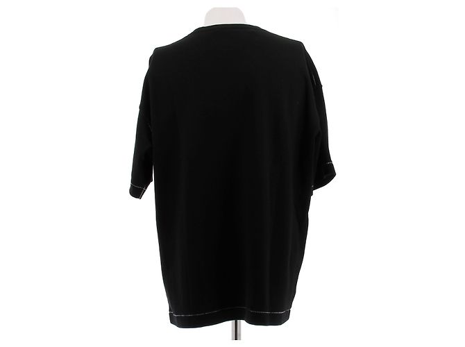 T-shirt nero in cotone Comme Des Garcons L - vista 2