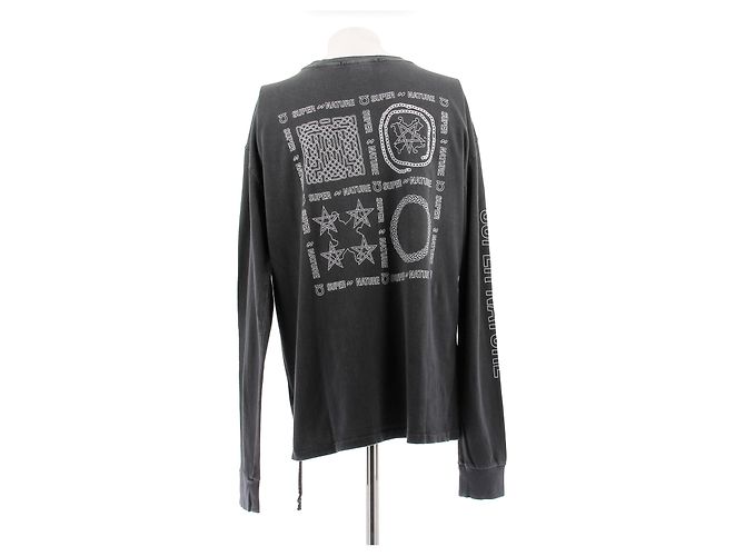 Autre Marque T-shirt grigio a maniche lunghe - vista 2