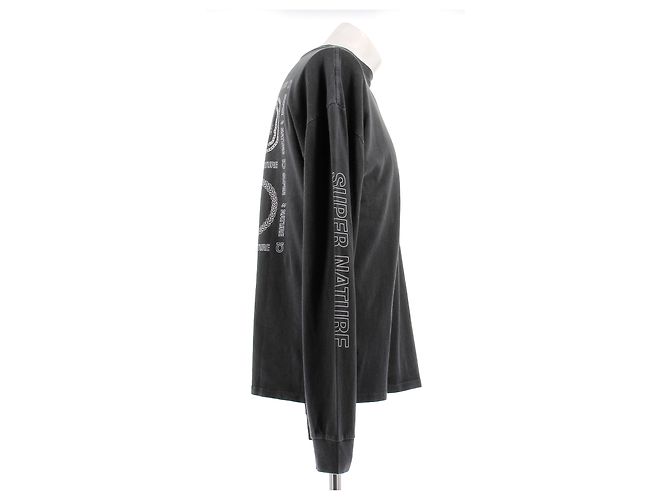 Autre Marque T-shirt grigio a maniche lunghe - vista 3