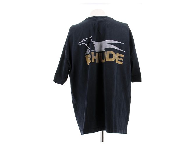 Autre Marque T-shirt RHUDE in cotone blu navy XL - vista 2