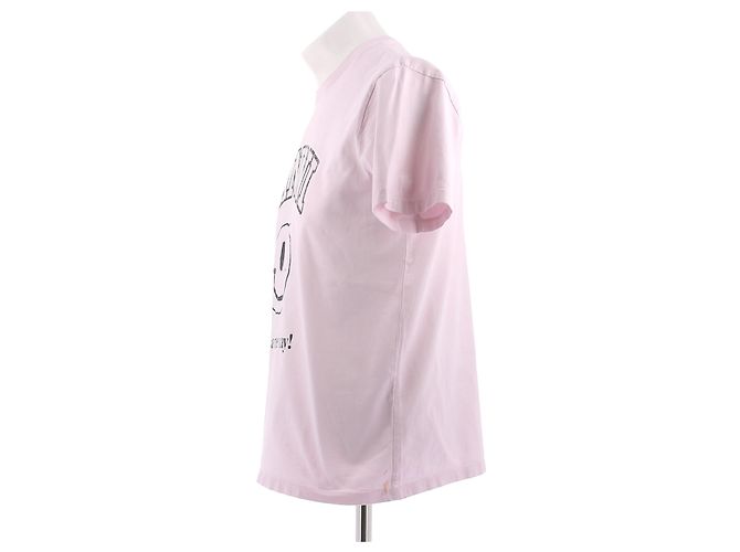 Camiseta de algodón rosa Ganni - vista 4