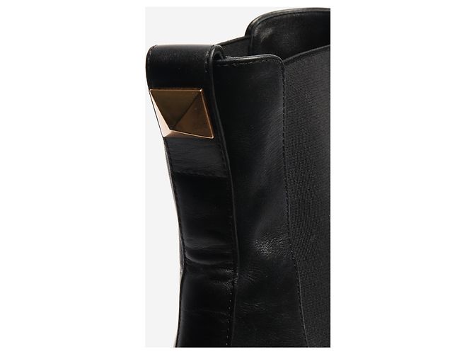 Valentino Botas Chelsea Rockstud negras - talla EU 37 Negro - vista 4