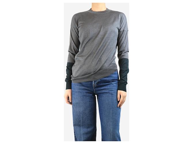 Stella Mc Cartney Grau Wollmischpullover - Größe UK 8 - Ansicht 3