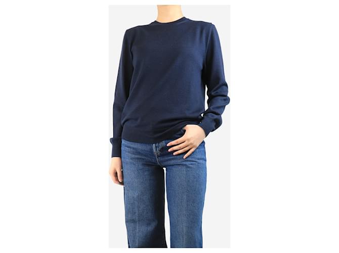 Alexander Mcqueen Marineblauer Wollpullover - Größe M - Ansicht 3