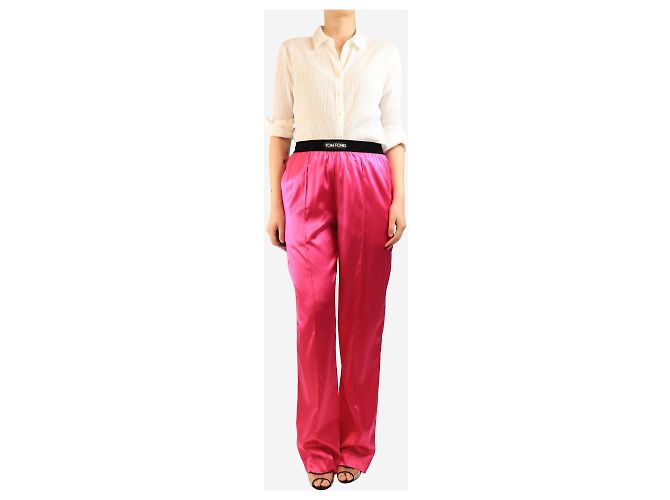 Tom Ford Pink silk trousers - size S - view 2