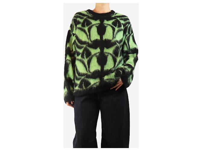 Autre Marque Grüner Mohair-Pullover Camden - Größe L - Ansicht 3