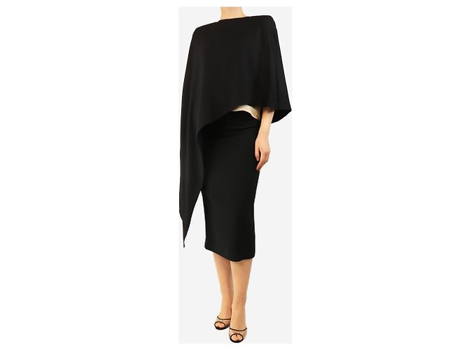 Erika Cavallini Blusa asimétrica negra - talla L Negro - vista 3