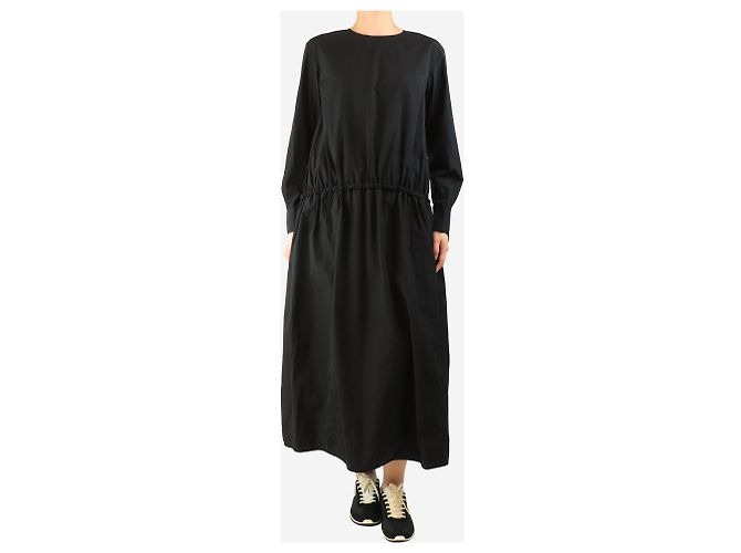 Marni Schwarzes Kleid mit Kordelzug in der Taille - Größe UK 10 - Ansicht 3