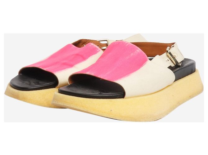 Marni Sandali con pennellate crema e rosa - taglia EU 40 - vista 2