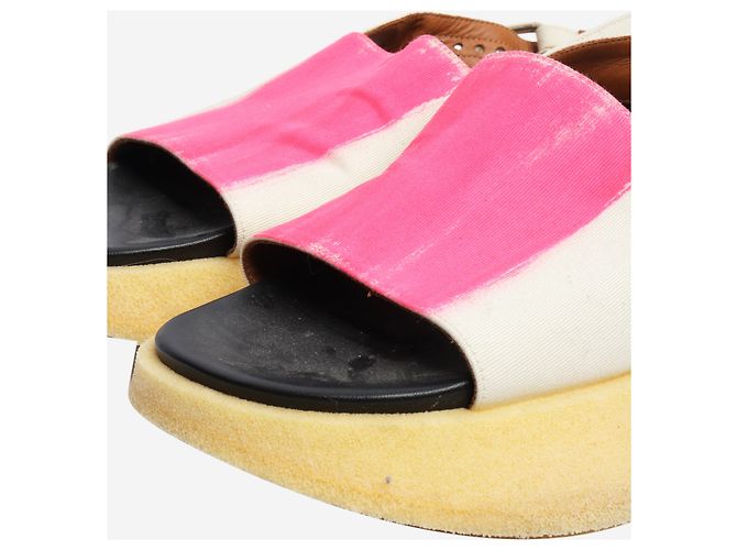 Marni Sandali con pennellate crema e rosa - taglia EU 40 - vista 4