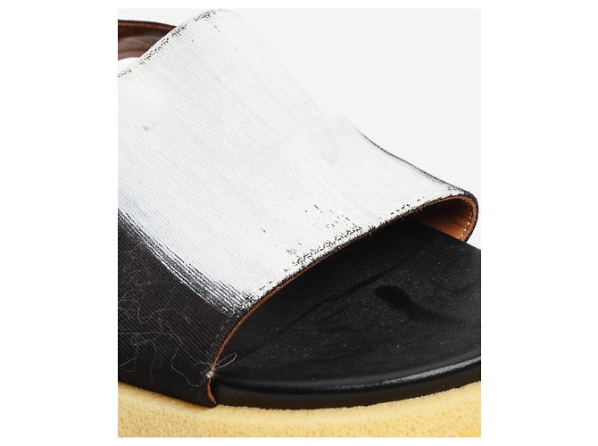 Marni Sandali Fussbett con pennellate in bianco e nero - taglia EU 40 - vista 6