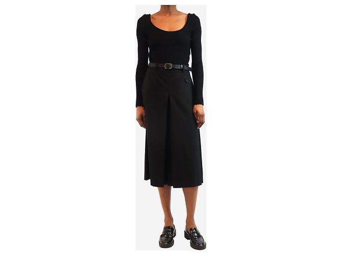 Sea New York Schwarze Culottes mit Gürtel - Größe UK 6 - Ansicht 2
