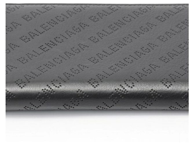 Monedero de cuero negro Balenciaga - vista 3