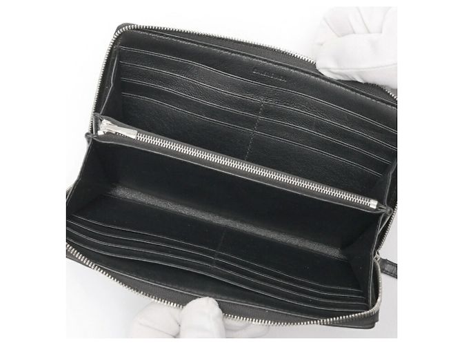 Monedero de cuero negro Balenciaga - vista 5