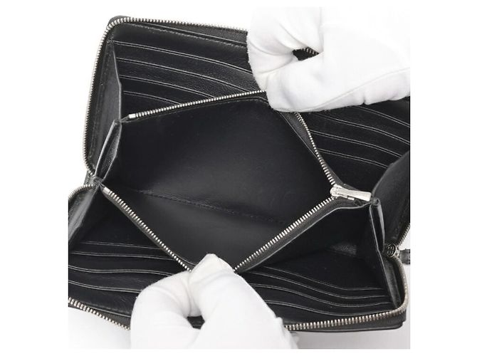 Monedero de cuero negro Balenciaga - vista 6