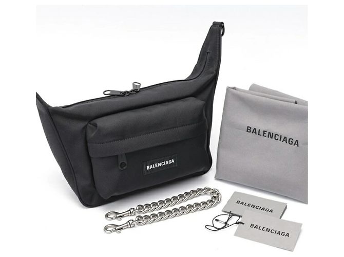 Everyday Borsa a Spalla Labor Medium Chain di Balenciaga Nero - vista 7