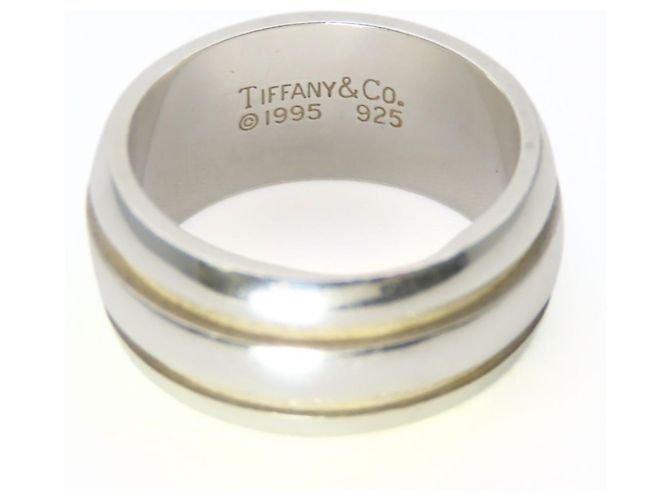 Tiffany & Co. Rillen-Doppelring Silber - Ansicht 3