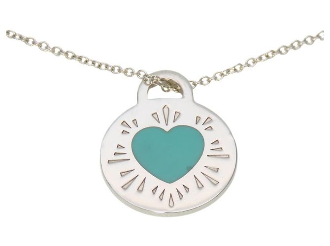 Collar Corazón Regreso Redondo de Tiffany & Co. Azul - vista 3
