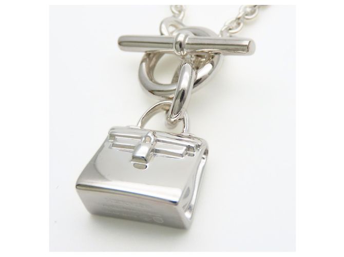 Hermès Collana Amuleto Donna Hermes Kelly Argento 925 - vista 4
