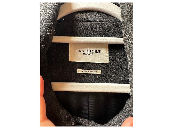 Isabel Marant Etoile Isabel Marant Étoile Wool Blend Coat Grey - view 2