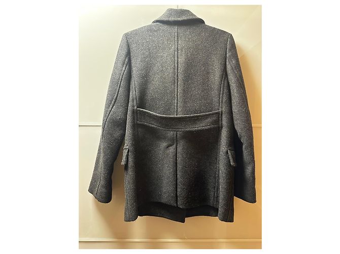 Isabel Marant Etoile Isabel Marant Étoile Wool Blend Coat Grey - view 3