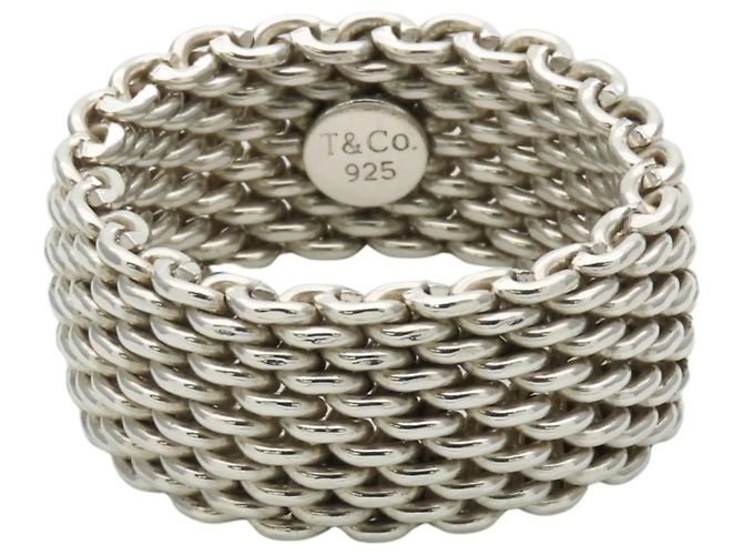 Anello in rete in argento sterling 925 Somerset di Tiffany & Co. - vista 2