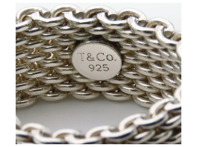 Anello in rete in argento sterling 925 Somerset di Tiffany & Co. - vista 3