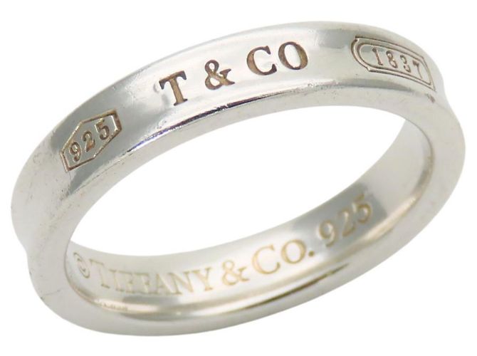 Anello stretto Tiffany & Co. 1837 in argento sterlingo 925 - vista 2