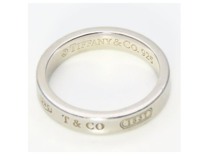 Anello stretto Tiffany & Co. 1837 in argento sterlingo 925 - vista 3