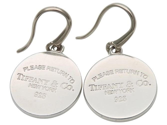 Orecchini a gancio in argento sterling 925 Return to Round di Tiffany & Co. - vista 2