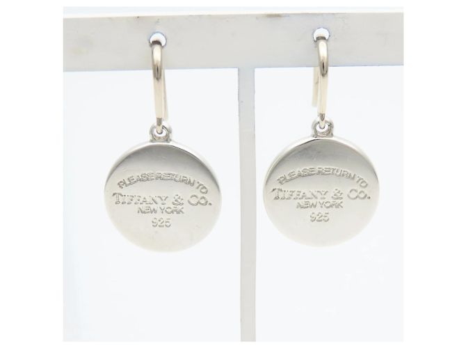 Orecchini a gancio in argento sterling 925 Return to Round di Tiffany & Co. - vista 4