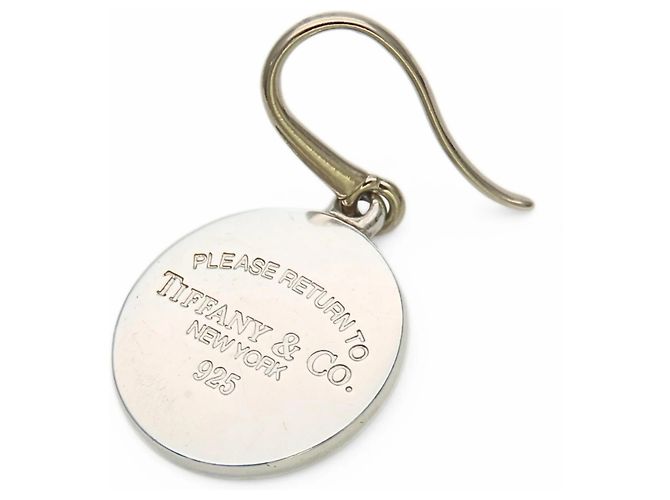 Orecchini a gancio in argento sterling 925 Return to Round di Tiffany & Co. - vista 6
