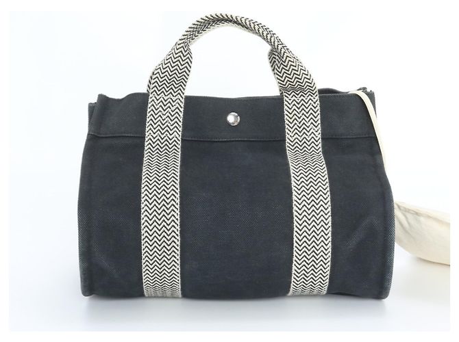 Bolsa Hermès Cannes PM com bolsa Preto Branco - vista 3