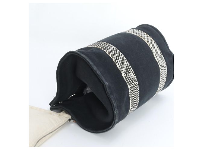 Bolsa Hermès Cannes PM com bolsa Preto Branco - vista 4
