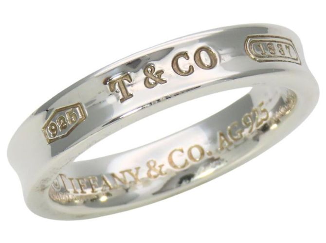 Anello stretto Tiffany & Co. 1837 in argento 925 - vista 2