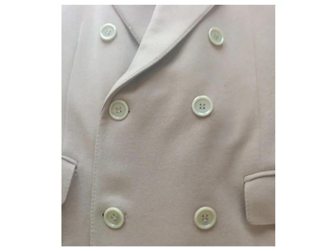 Burberry Double Breasted Wool Coat Camel - view 5
