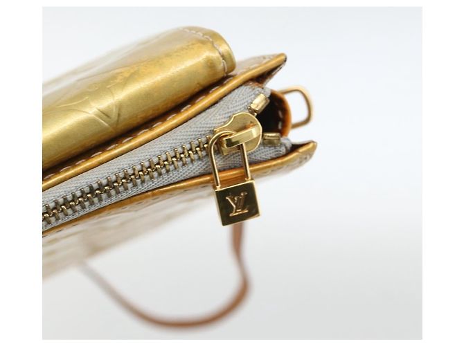 LOUIS VUITTON Bolsa de Accesorios Motto Monogram Vernis Gris M91030 LV Auth SW2241 - vista 10