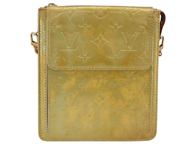 LOUIS VUITTON Bolsa de Accesorios Motto Monogram Vernis Gris M91030 LV Auth SW2241 - vista 13