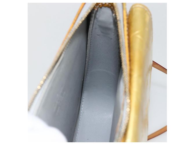 LOUIS VUITTON Bolsa de Accesorios Motto Monogram Vernis Gris M91030 LV Auth SW2241 - vista 18