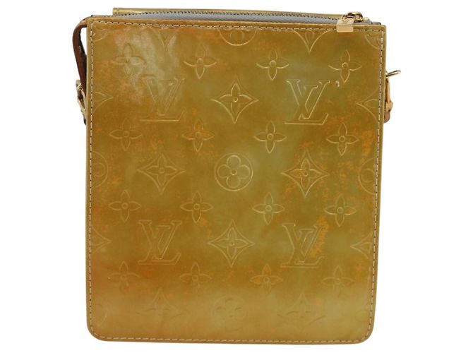 LOUIS VUITTON Bolsa de Accesorios Motto Monogram Vernis Gris M91030 LV Auth SW2241 - vista 2