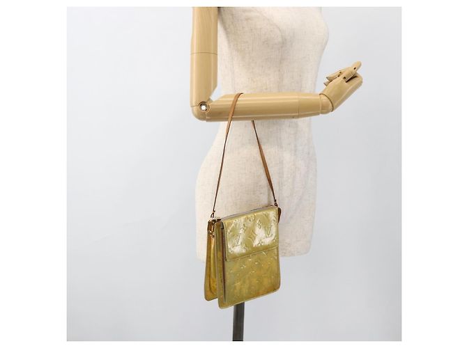 LOUIS VUITTON Bolsa de Accesorios Motto Monogram Vernis Gris M91030 LV Auth SW2241 - vista 20
